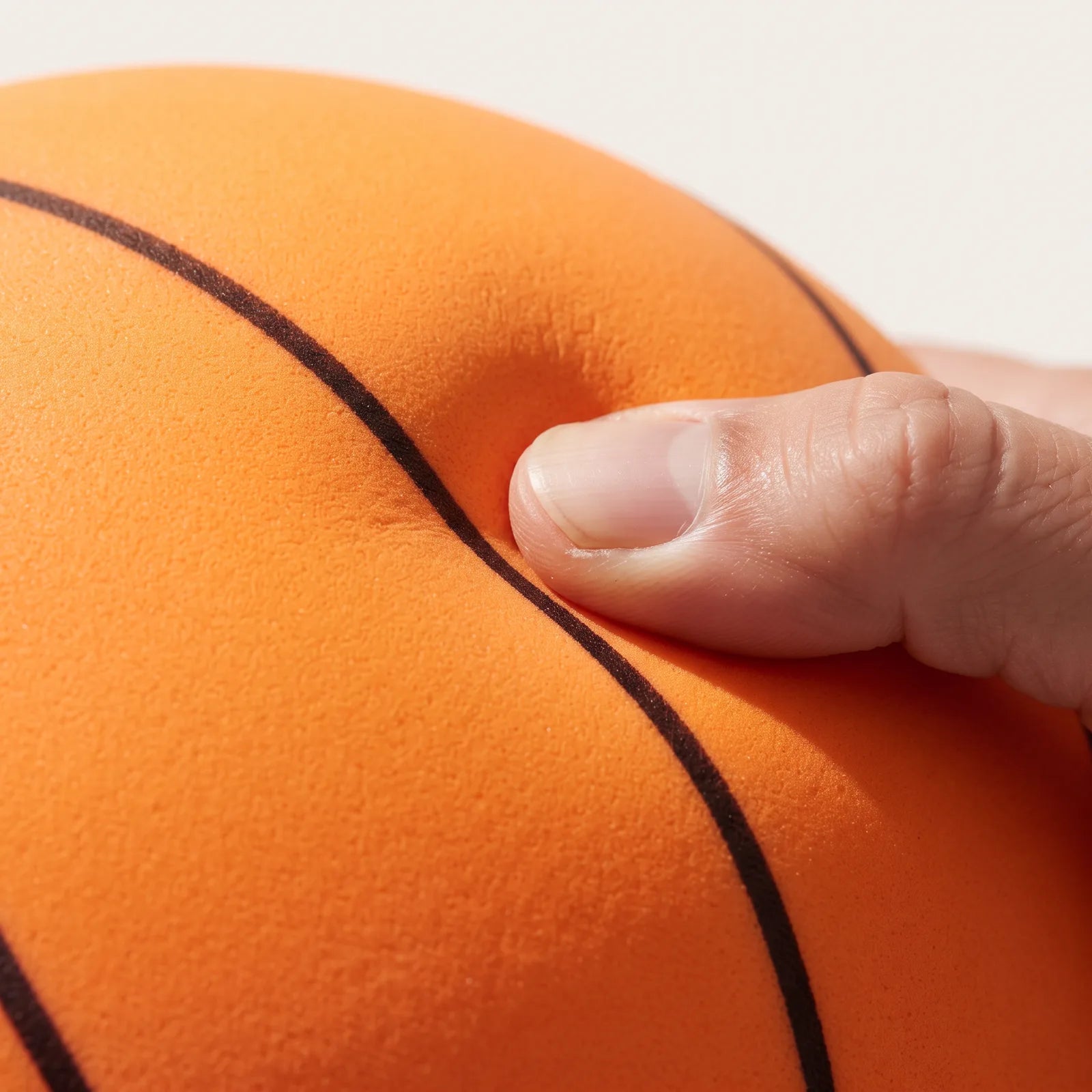 Close-up of the Hushoops Quiet Indoor Basketball